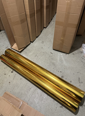 101金色一级品过塑烫金纸 1.28米x360米 128x600米厂家直销可裁切