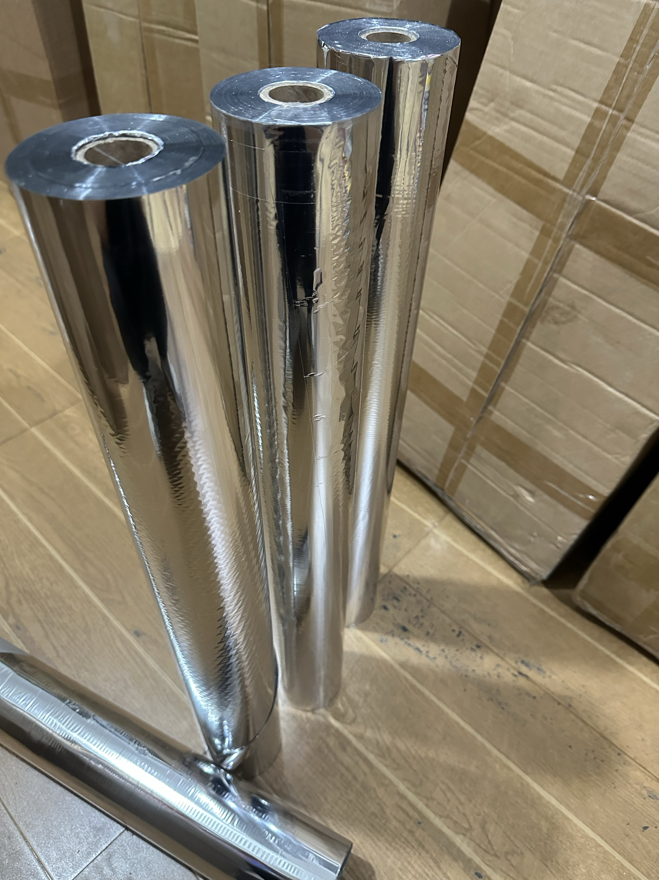 银色二级品电化铝过塑 烫金纸64x240米包邮