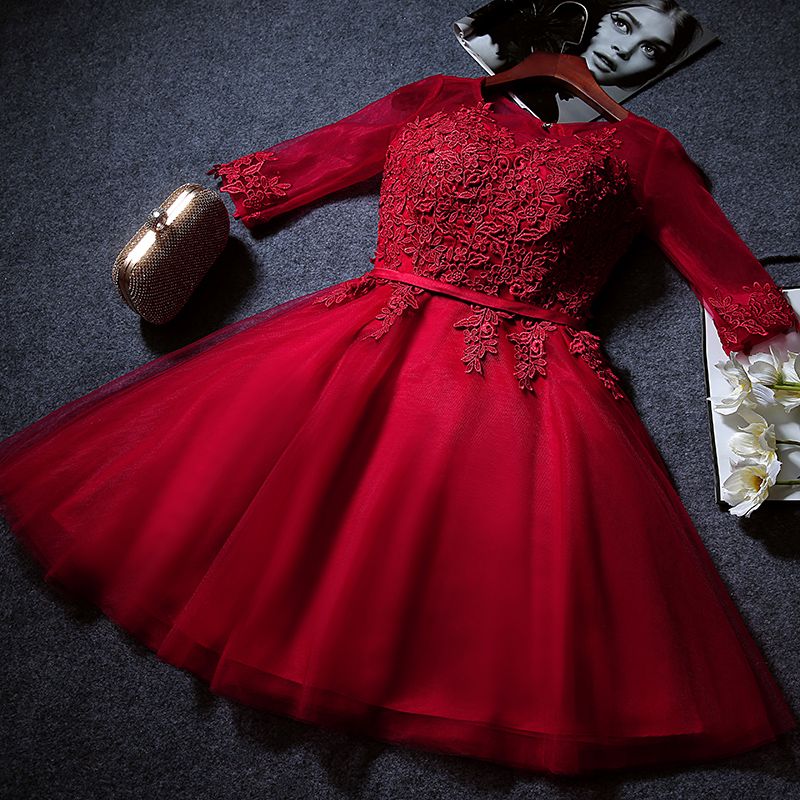 敬酒服新娘短款2024中袖订婚礼服女结婚回门服小短裙夏季修身大码