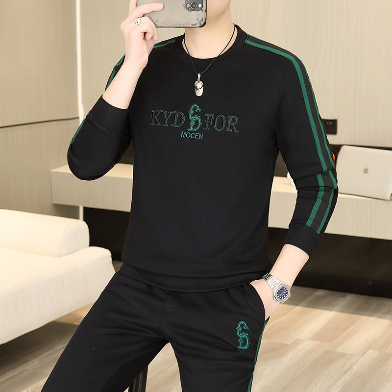 高端男士时尚卫衣套装运动两件套
