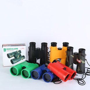 新款binoculars6X35双筒望远镜儿童玩具望远镜彩色混色望远镜