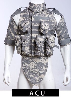 暗区突围美式OTV战术背心防护训练拦截者ACU CP迷彩黑色护裆马甲