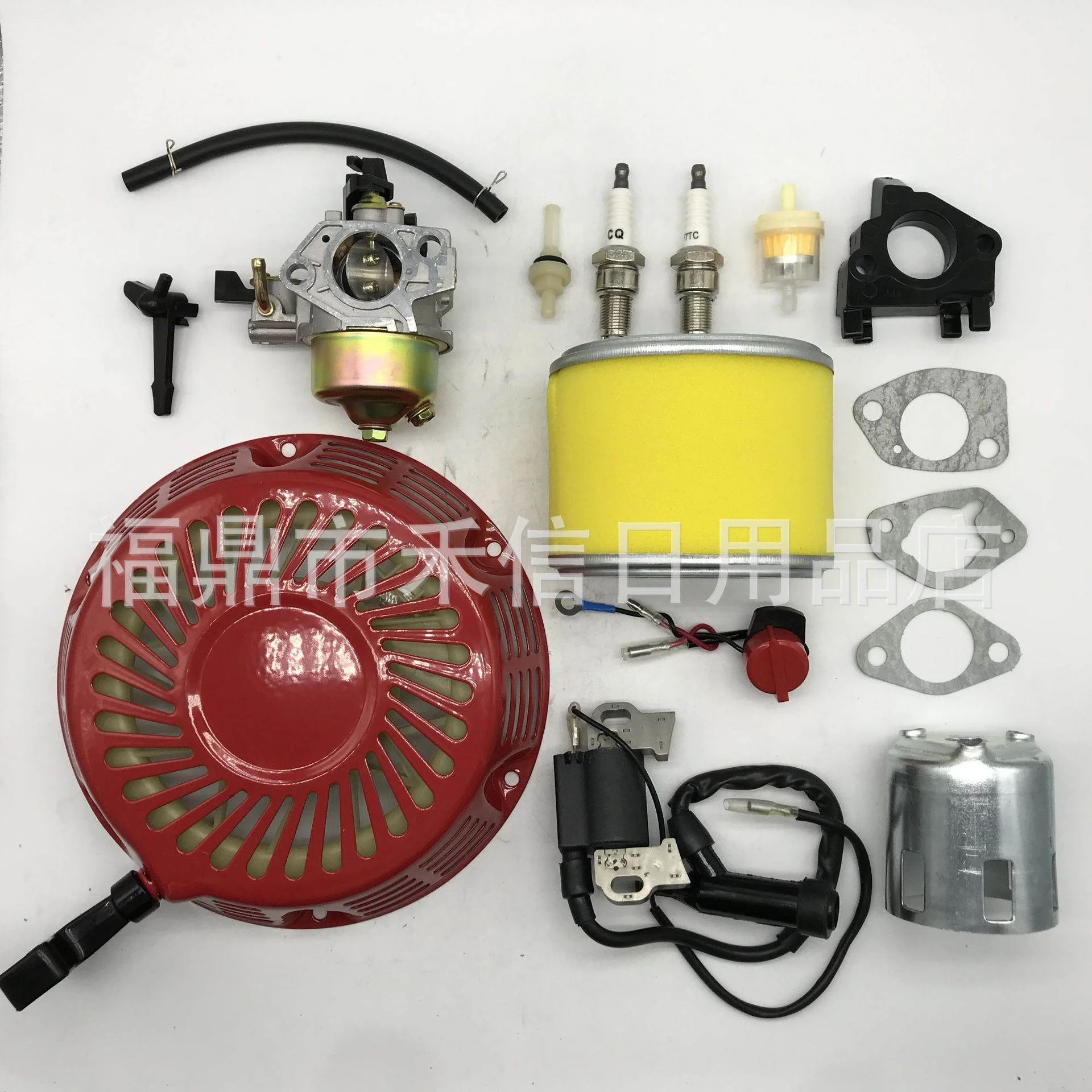 P188 GX390 水泵黑手柄  启动器 化油器 高压包 拉盘套装