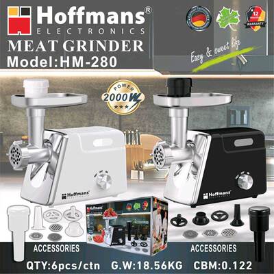 出口Hoffmans 搅碎机280 Meat Grinder 6pcs/CTN 0.122CBM 18.5K