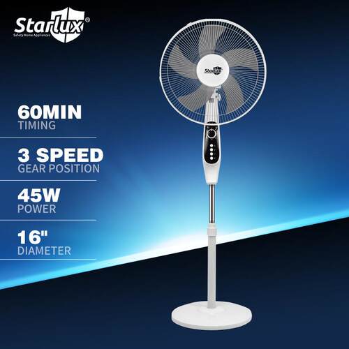 Starlux跨境家用电风扇16寸欧规户外静音立式落地扇Electric fan