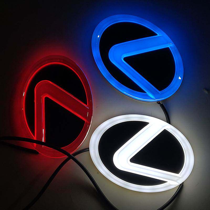 适用于凌志发光标 雷克萨斯 LEXUS LED灯冷光发光车标灯4D车标灯