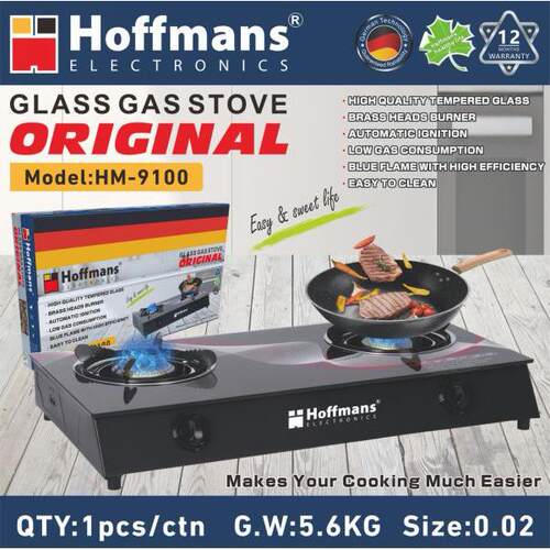 Hoffmans 9100 Glass Gas stove 1PCS/CTN