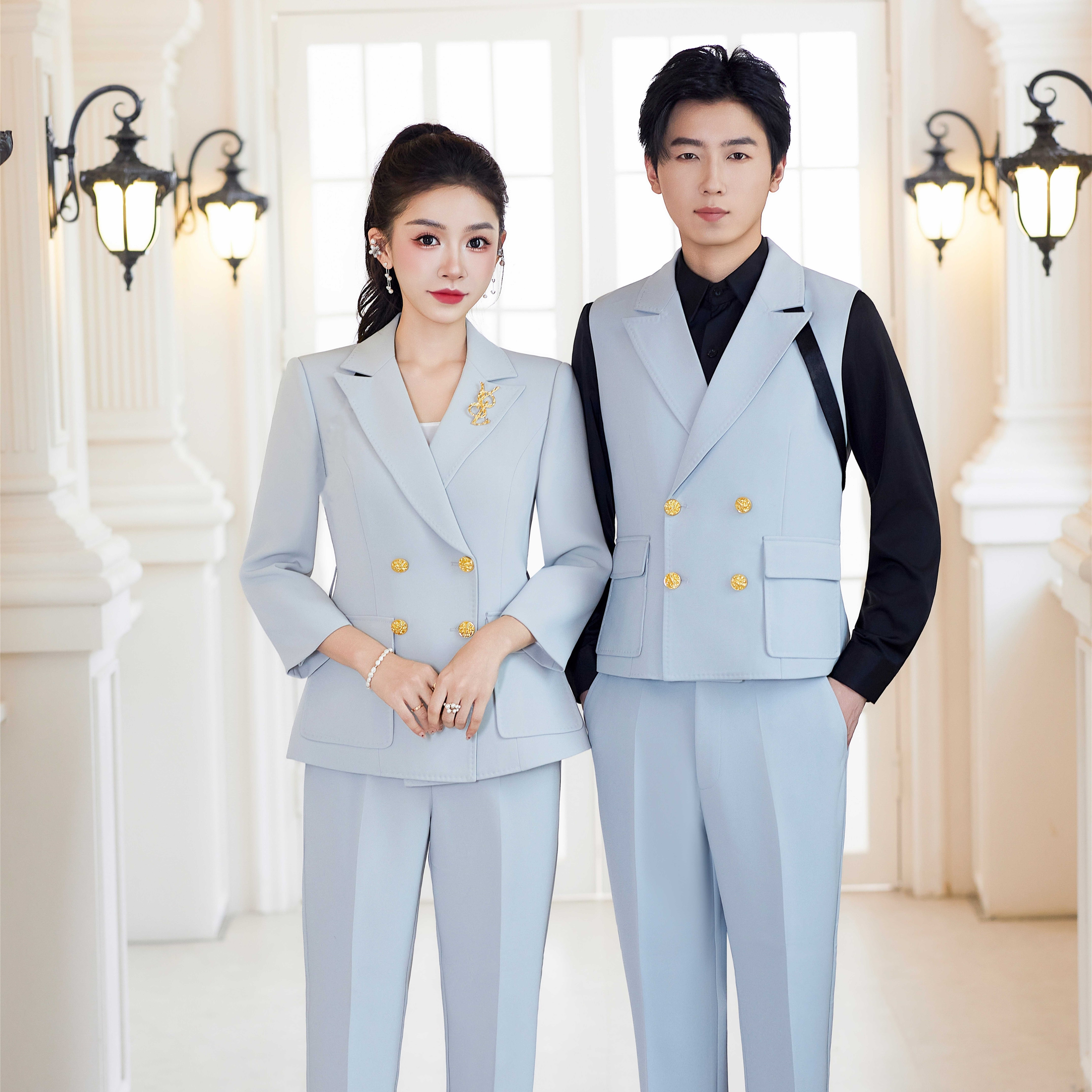 酒店ktv制服dj公主服高端裤套女夜场少爷服男包厢服务员工作服