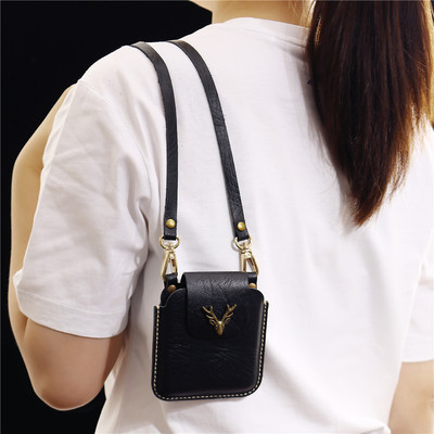 适用于华为Pocket2手机壳折叠p50pockets屏保护套p50宝盒斜挎女款新款头层牛皮