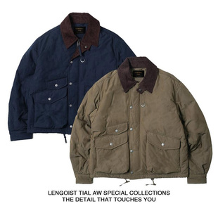 HERITAGE HUNTING 复古质感猎装加厚菱格棉衣灯芯绒男女秋冬外套