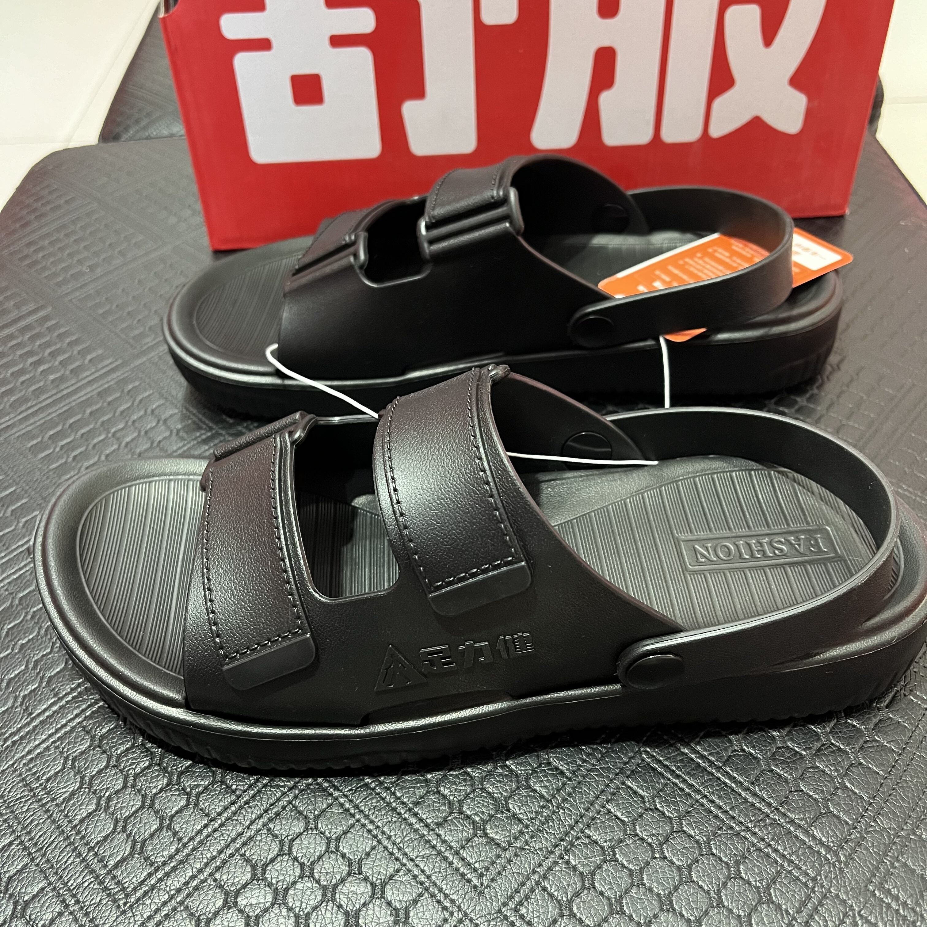 真实体店足力健爸爸凉鞋男款夏季沙滩鞋轻便外穿拖鞋开车户外凉拖