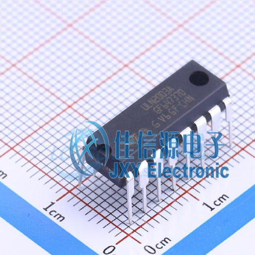达林顿晶体管阵列      ULN2003A  ST(意法半导体)  DIP-16