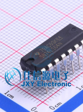 反相器 SN74LS04N TI PDIP-14 全新6通道 4.75V-5.25V 双极反相器