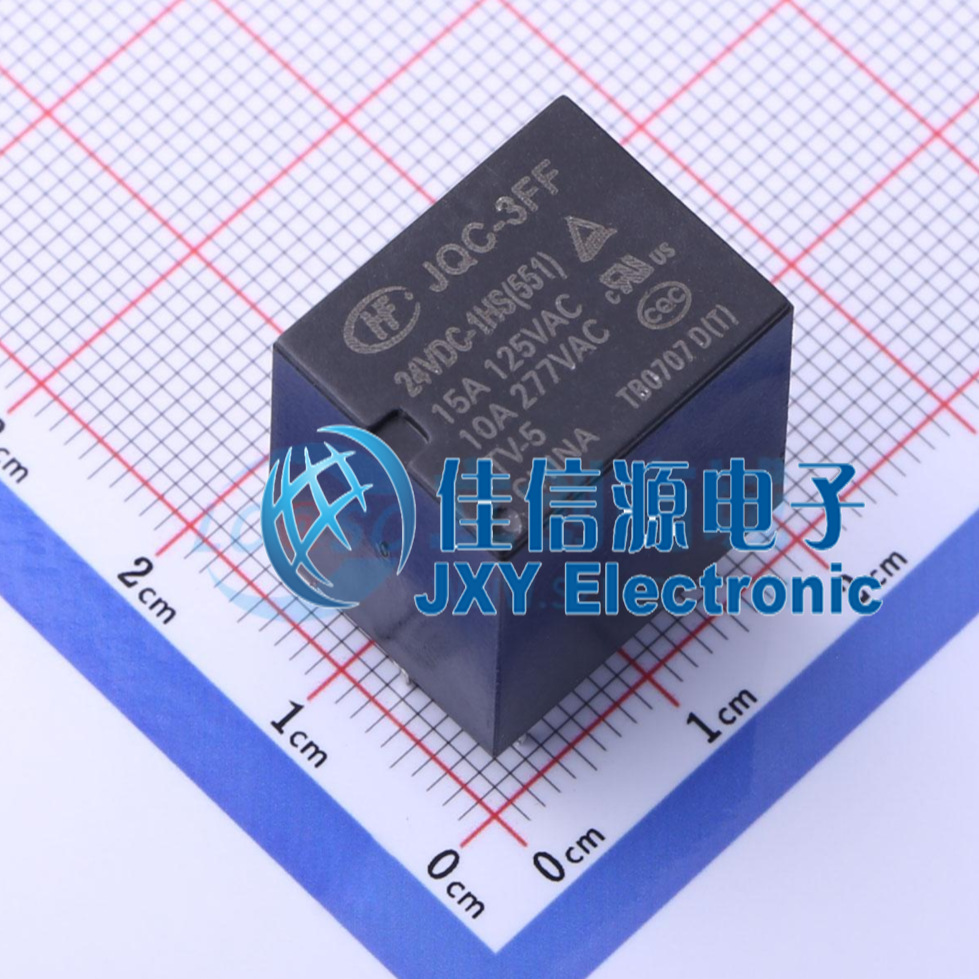 功率继电器      JQC-3FF/024-1HS(551)   HF(宏发)