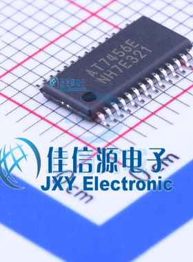 单片机MCU AT7456E 杭州中科微 TSSOP-28 视频字符叠加芯片 全新