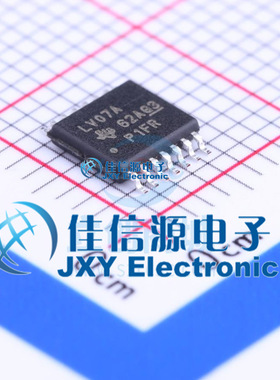 缓冲器/驱动器    SN74LV07APWR  TI(德州仪器)  TSSOP-14