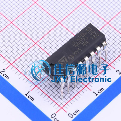 达林顿晶体管阵列      ULN2065B  ST(意法半导体)  PowerDIP-16