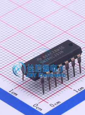 计数器/分频器     SN74HC393N  TI()  DIP-14