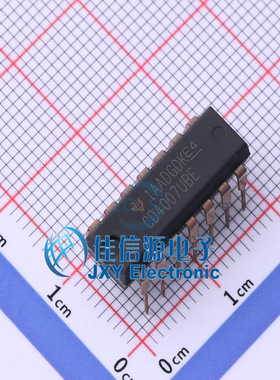特殊逻辑IC    CD4007UBE  TI()  PDIP-14