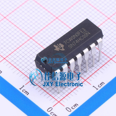 逻辑门     SN74HC00N  TI()  DIP-14