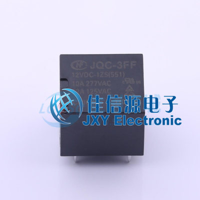 功率继电器      JQC-3FF/12VDC-1ZS（551)   HF(宏发)