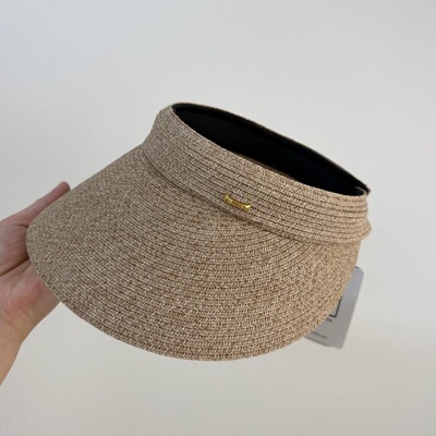 CA4LA 发箍式空顶帽KTF00053*KTZ00038 春夏季防晒草编帽