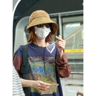 CELES披肩渔夫帽01315 01217尼龙帽防UV99.9% 现货CA4LA 金晨同款