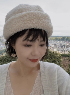 金晨同款DOU01978*01877国现01781羊羔毛帽CA4LA堆堆帽