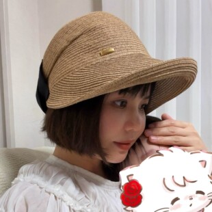 国内现货CA4LA 02597鸭舌帽后置蝴蝶结棒球草帽SUNSHINE KTZ02692