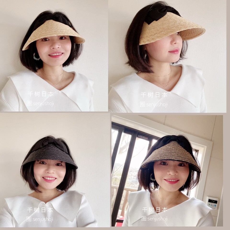 现货阿娇同款日本Maxim Kobe空顶帽防晒帽遮阳UV98蝴蝶结M3818