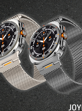 适用三星Galaxy磁吸不锈钢手表带watch8运动硅胶Ultra金属classic