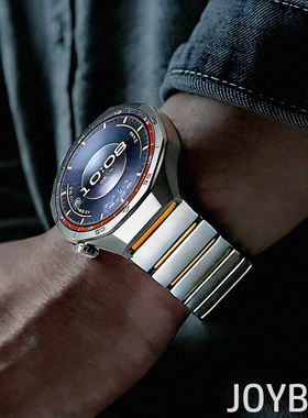 适用华为GT6pro小米S5钛合金属gt5表带watch6/5/4磁吸不锈钢腕带