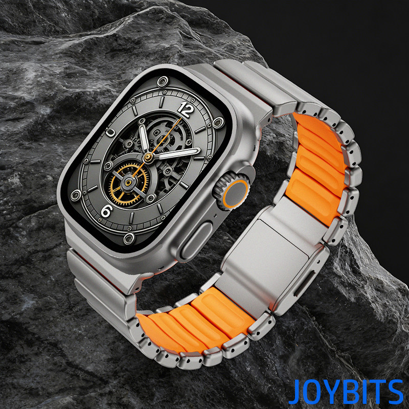 纯钛合金属S11磁吸Ultra表带适用iWatch10苹果手表壳46不锈钢49mm