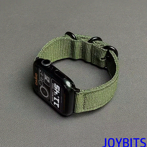 帆布尼龙S10编织回环适用iWatch8苹果手表带S9改装Ultra2运动49mm