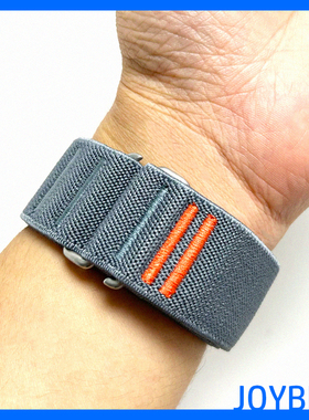 尼龙编织S10运动透气表带适用iWatch苹果手表Ultra2不锈钢扣49mm