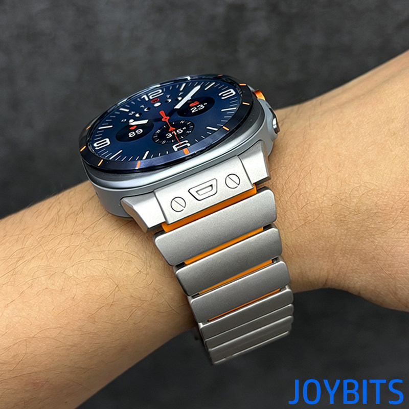 适用Galaxy三星手表带Watch87钛合金属磁吸不锈钢Ult