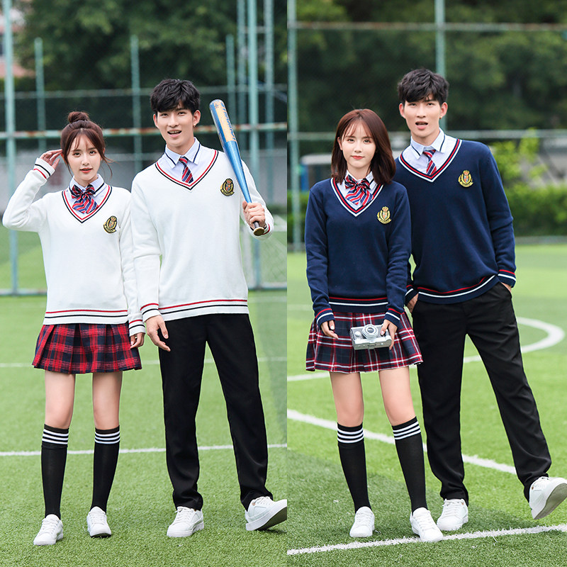 学生校服套装学院风韩国中学生班服高中初中学生装jk制服秋冬男女