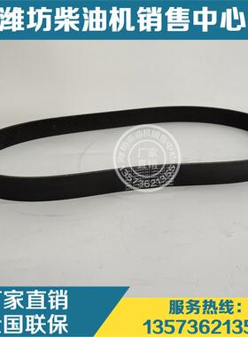 原装张紧轮皮带1000955353多楔带10PK1328潍柴WP10柴油机WP12 P13