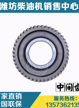 潍柴动力WD615发动机WP10柴油机原厂配件61560050053中间齿轮总成