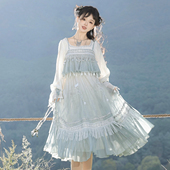 早秋减龄宽松小个子新中式 连衣裙女春秋国风汉元 素日常套装 吊带裙