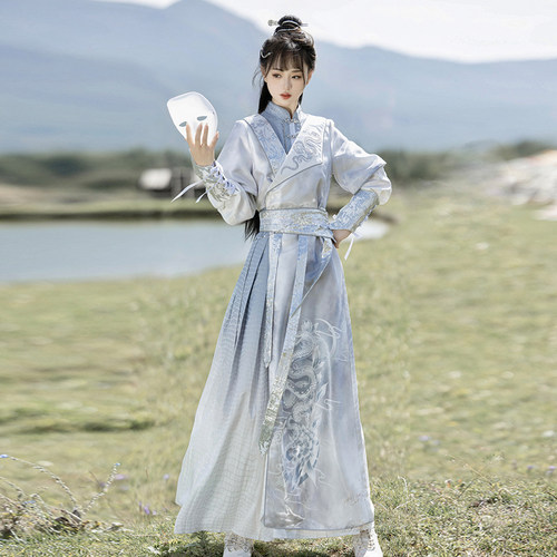 原创设计春秋古装演出服连衣裙