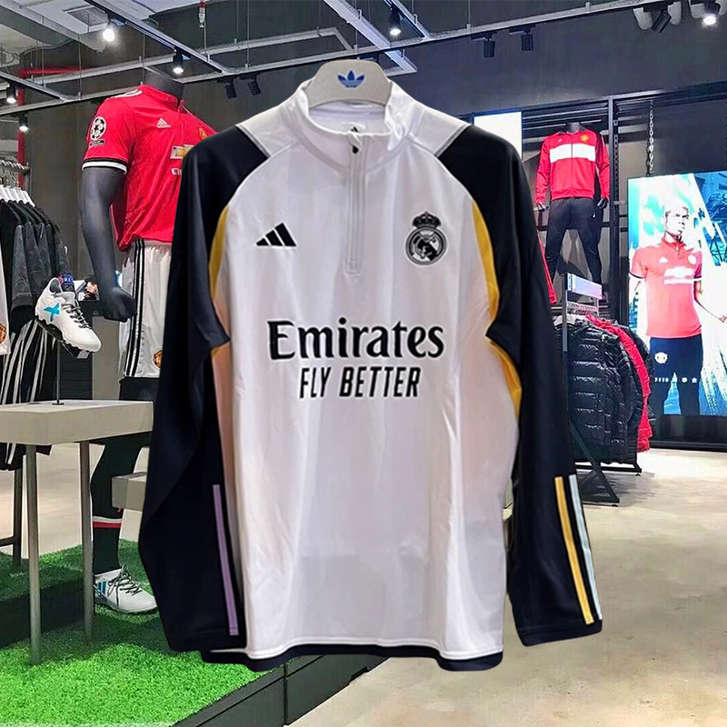 正品西甲23-24赛季皇马训练服球衣皇家马德里足球服出场服训练衣