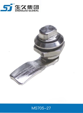 生久柜锁门锁MS705-27不锈钢圆柱锁 工业设备不锈钢配电箱锁