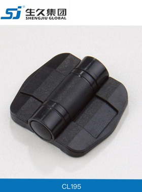 生久柜锁门锁铰链CL195 POM黑色高强度塑料 配电柜铰链 合页