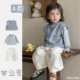 洋气时髦宝宝春装 春季 婴幼儿衣服外出服 穿搭男童马甲三件套装 韩版