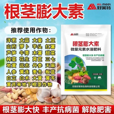 红薯宝宝根茎膨大素剂猛长生姜甘薯地瓜土豆花生大蒜控旺增叶面肥