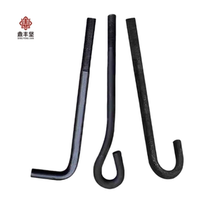 7字地脚螺栓预埋件 地锚螺丝L型钢结构地脚M18M20M24M27M30M36M42