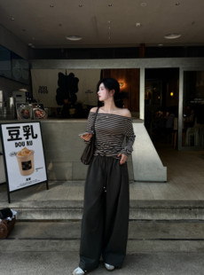 慵懒松弛感休闲百搭阔腿裤 气球裤 子女 新款 韩系时髦高级感2025秋季