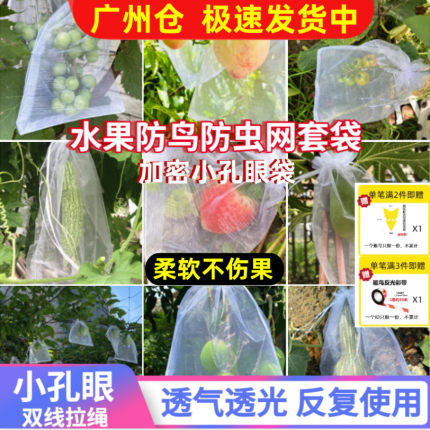 水果套袋防鸟防虫专用袋西红柿番茄葡萄草莓无花果网套袋保护袋子