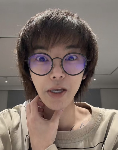 华晨宇乐园演唱会复盘直播同款圆形平光镜复古防蓝光显脸小眼镜潮
